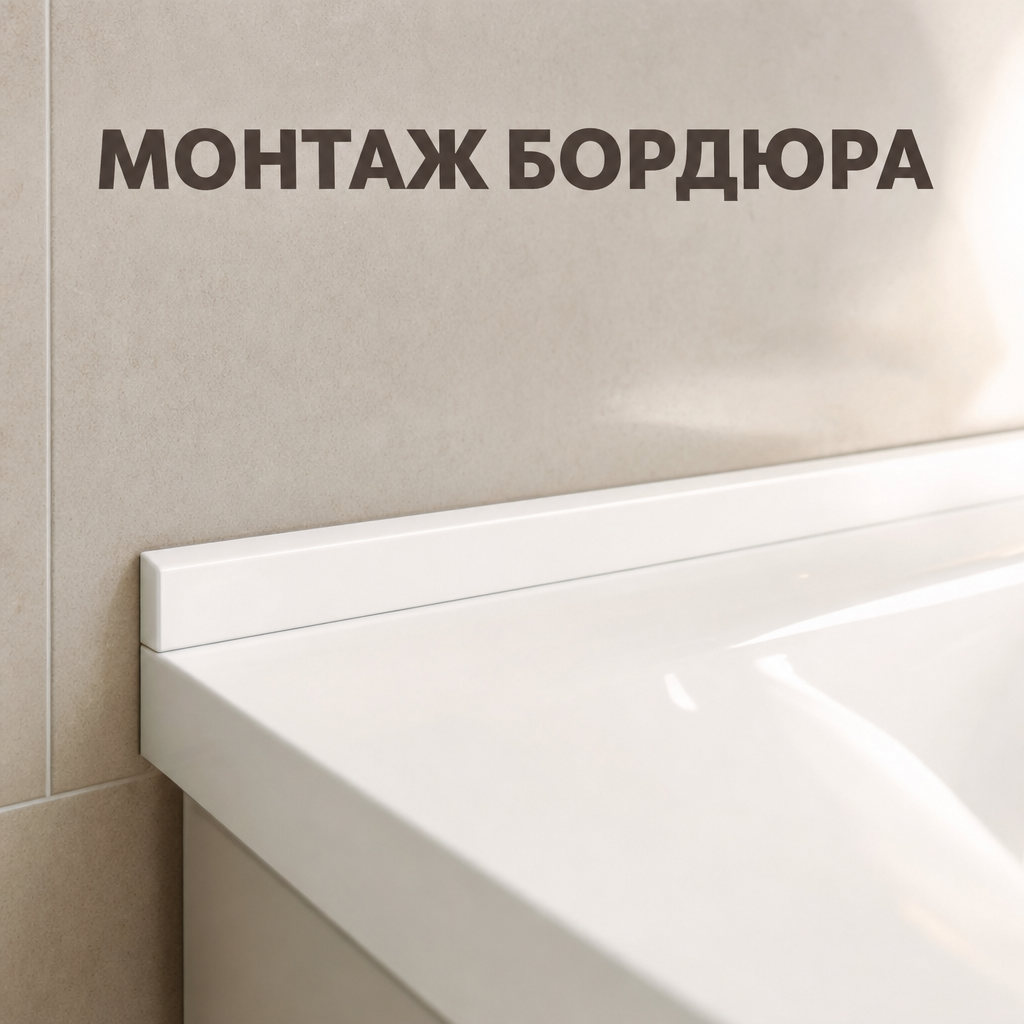 Монтаж бордюра без щелей: на что клеить, как герметизировать и убрать силикон