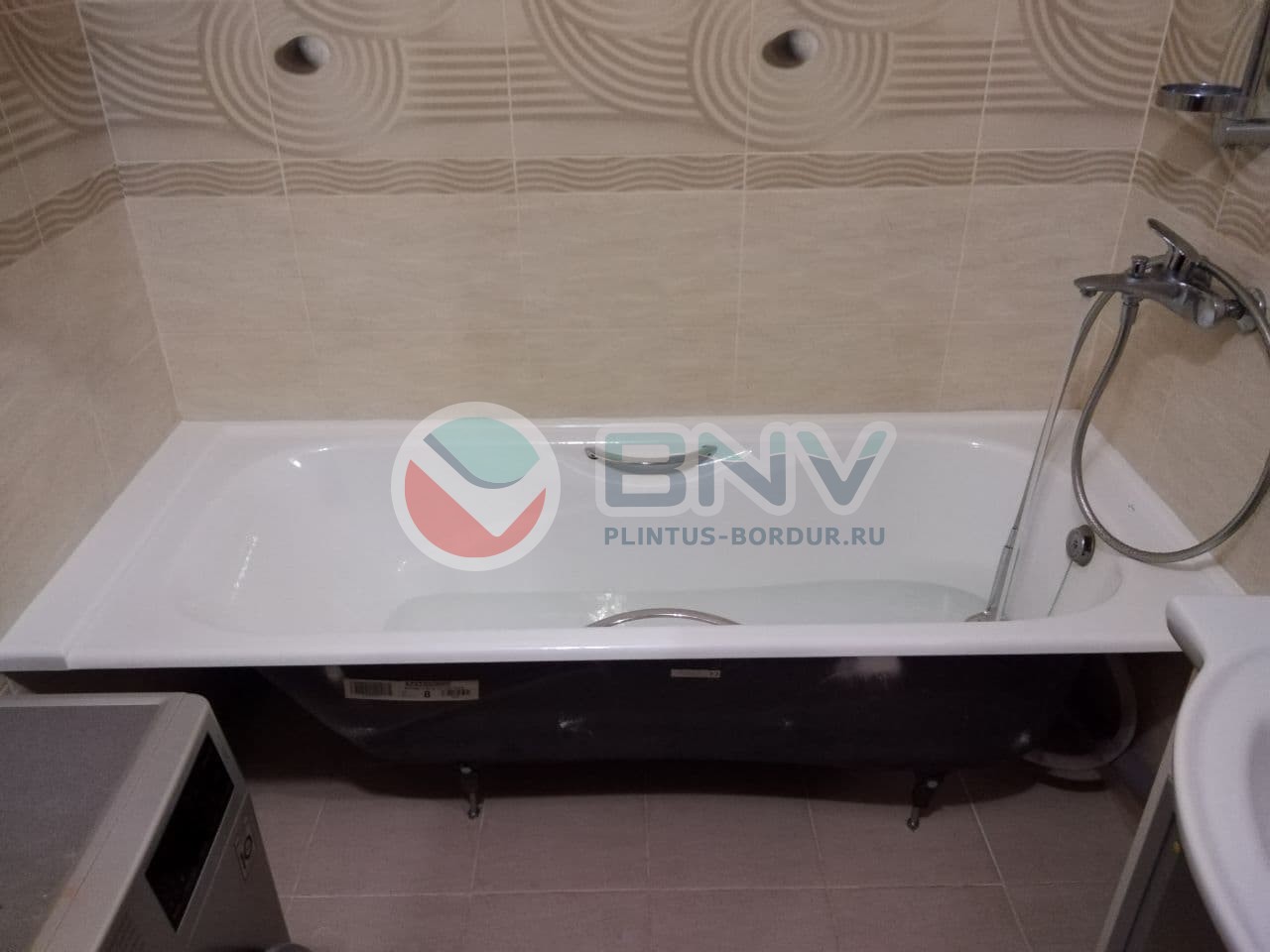 Акриловый бордюр для ванной ПШ1296 интернет-магазин BNV